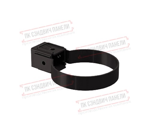 Хомут трубы Kliker ПВХ Premium коричневый инд.упак. RR 32