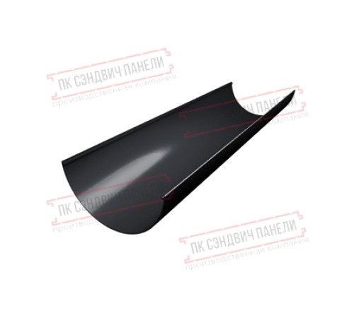 Желоб английский ПВХ 3м графит RAL 7024 Желоб английский ПВХ 3м графит RAL 7024