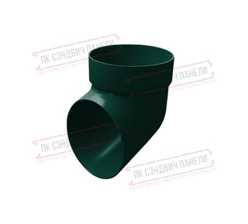 Колено сливное ПВХ зелёный RAL 6005 Колено сливное ПВХ зелёный RAL 6005