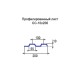 Профнастил СС10 окрашенный с нестандартной шириной 0,2 м толщина 0,5