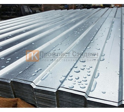 Профнастил СС10 оцинкованный с нестандартной шириной 1 м толщина 0,5