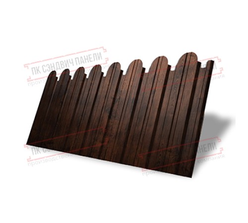 Профнастил фигурный С10 - 0,45 Окрас - А, Print Elite Cherry Wood. Профнастил фигурный С10 - 0,45 Окрас - А, Print Elite Cherry Wood.