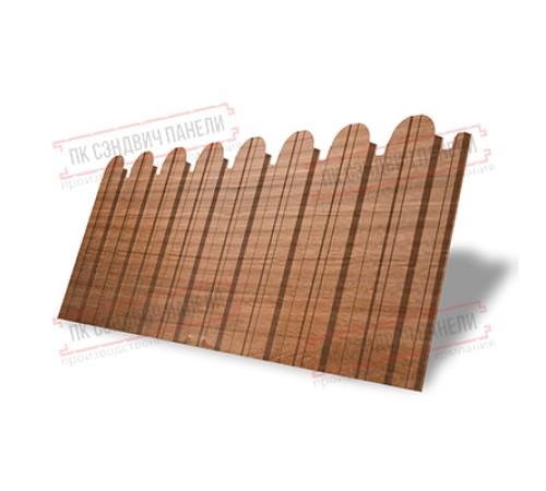 Профнастил фигурный С10 - 0,45 Окрас - Б, Print Elite Honey Wood. Профнастил фигурный С10 - 0,45 Окрас - Б, Print Elite Honey Wood.