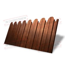Профнастил фигурный С10 - 0,45 Окрас - А, Print Premium Rowan.
