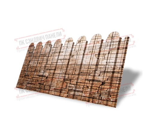 Профнастил фигурный С10 - 0,45 Окрас - Б, Print Elite Sand Stone. Профнастил фигурный С10 - 0,45 Окрас - Б, Print Elite Sand Stone.
