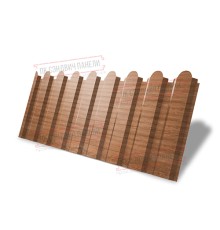 Профнастил фигурный С20 - 0,45 Окрас - А, Print Elite Honey Wood.