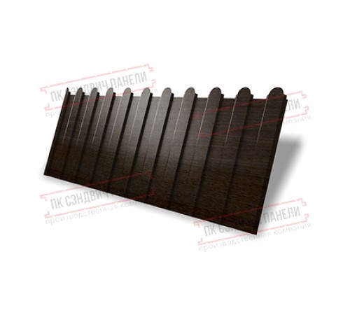 Профнастил фигурный C8 - 0,45 Print Elite Coffee Wood. Профнастил фигурный C8 - 0,45 Print Elite Coffee Wood.
