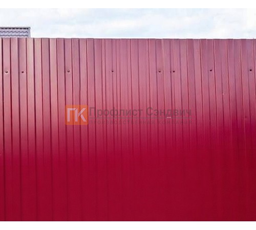 Профнастил С8 окрашенный с нестандартной шириной 0,2 м толщина 0,4