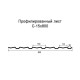 Профнастил С15 оцинкованный с нестандартной шириной 0,8 м толщина 0,65