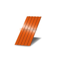 Профнастил С18 окрашенный с нестандартной шириной 0,5 м толщина 0,45