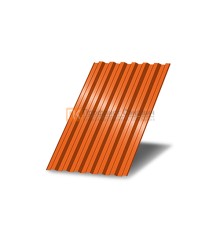 Профнастил С21 окрашенный с нестандартной шириной 0,7 м толщина 0,45