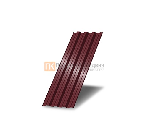 Профнастил С21 окрашенный с нестандартной шириной 0,4 м толщина 0,5