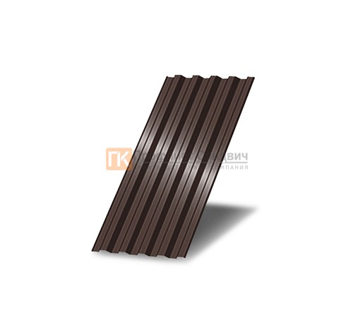 Профнастил С21 окрашенный с нестандартной шириной 0,5 м толщина 0,7