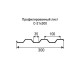 Профнастил С21 оцинкованный с нестандартной шириной 0,3 м толщина 0,35