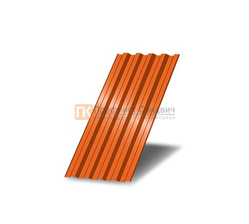 Профнастил С21 окрашенный с нестандартной шириной 0,5 м толщина 0,45