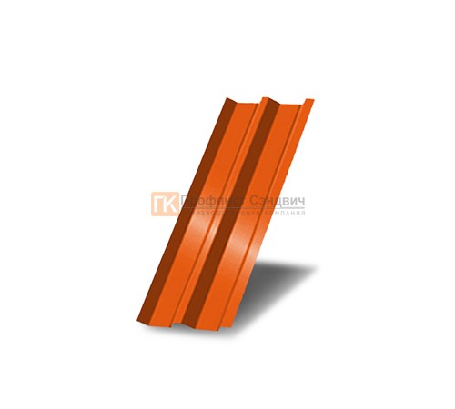 Профнастил С44 окрашенный с нестандартной шириной 0,4 м толщина 0,45
