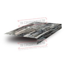 Планка карнизного свеса 200х30х2000 ECOSTEEL-БелыйКамень-0.5