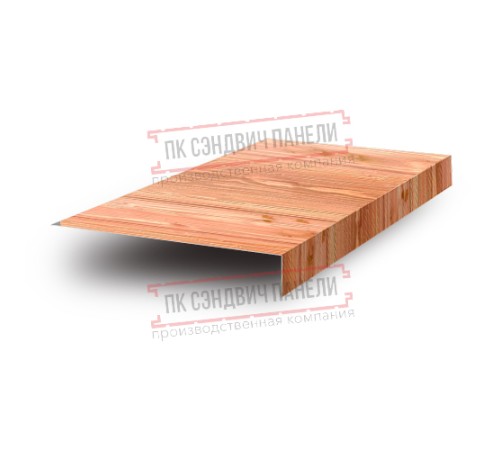 Планка карнизного свеса 200х30х2000 ECOSTEEL_T-Кедр-0.5 Планка карнизного свеса 200х30х2000 ECOSTEEL_T-Кедр-0.5