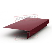 Планка карнизного свеса сложная 250х50х2000 ПЭ-3005-0.45