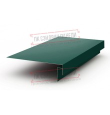 Планка карнизного свеса сложная 250х50х2000 ПЭ-6005-0.45