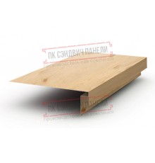 Планка карнизного свеса сложная 185х50х2000 ECOSTEEL_MA-Сосна-0.5