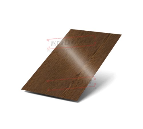 Лист плоский ECOSTEEL-МореныйДуб-0.5 Лист плоский ECOSTEEL-МореныйДуб-0.5