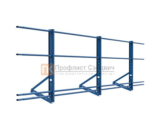 Ограждение кровли ХК-600 L=3000мм+ФС (труба 40х20) ГОСТ 53254-2009