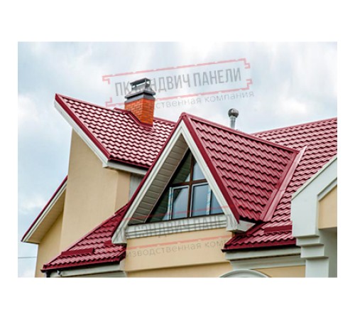 Планка ендовы верхняя 76х76х2000 Полиэстер Ral3003-0.45 Планка ендовы верхняя 76х76х2000 Полиэстер Ral3003-0.45