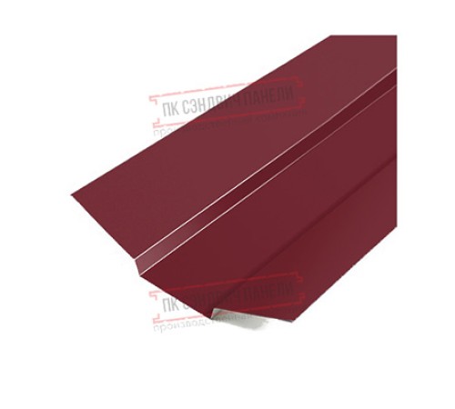 Планка ендовы верхняя 76х76х2000 Полиэстер Ral3005-0.4