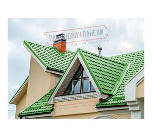 Планка ендовы верхняя 76х76х2000 Norman Ral6018-0.5 Планка ендовы верхняя 76х76х2000 Norman Ral6018-0.5