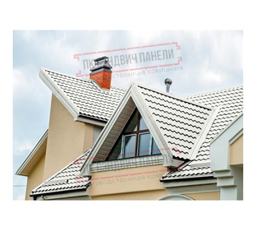 Планка ендовы верхняя 76х76х2000 Полиэстер Ral9002-0.45 Планка ендовы верхняя 76х76х2000 Полиэстер Ral9002-0.45