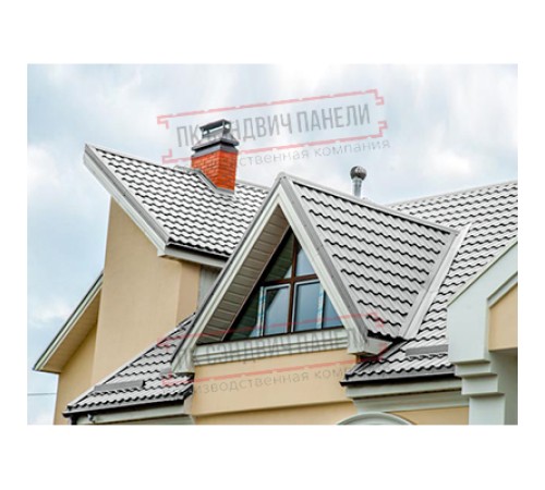 Планка ендовы верхняя 76х76х2000 Полиэстер Ral9006-0.45 Планка ендовы верхняя 76х76х2000 Полиэстер Ral9006-0.45