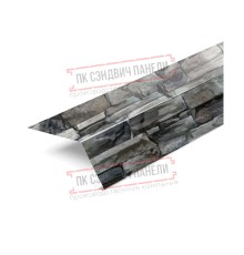 Планка карнизная 100х69х2000 ECOSTEEL-БелыйКамень-0.5