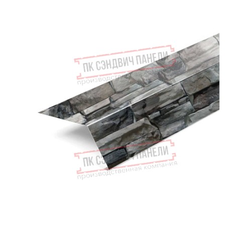 Планка карнизная 100х69х2000 ECOSTEEL-БелыйКамень-0.5 Планка карнизная 100х69х2000 ECOSTEEL-БелыйКамень-0.5