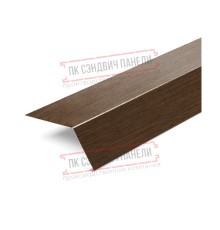 Планка карнизная 100х69х2000 ECOSTEEL-МореныйДуб-0.5