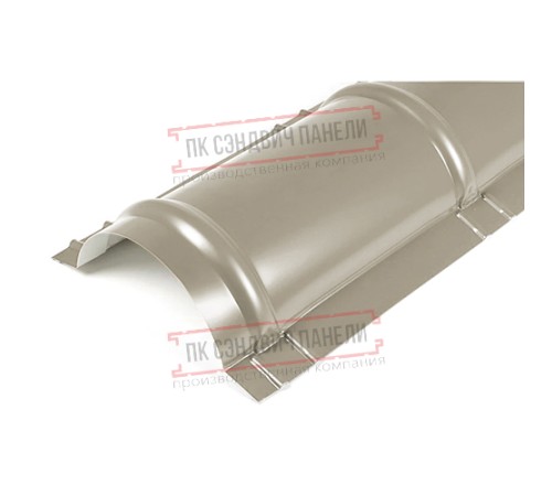 Планка конька круглого R110х2000 ПЭ-1035-0.45 Планка конька круглого R110х2000 ПЭ-1035-0.45