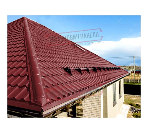 Планка конька круглого R110х2000 Viking-3011-0.45 Планка конька круглого R110х2000 Viking-3011-0.45