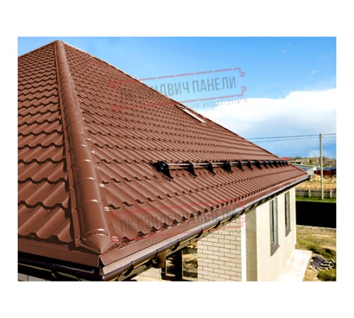 Планка конька круглого R110х2000 PURETAN-RR750-0.5 Планка конька круглого R110х2000 PURETAN-RR750-0.5