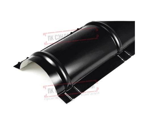 Планка конька круглого R110х2000 Viking-9005-0.45 Планка конька круглого R110х2000 Viking-9005-0.45