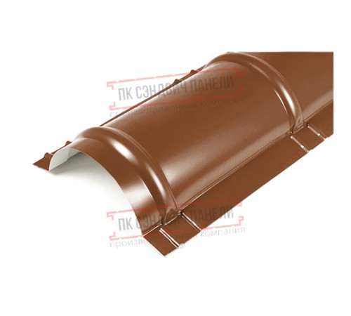 Планка конька круглого R110х2000 PURMAN-Argillite-0.5 Планка конька круглого R110х2000 PURMAN-Argillite-0.5