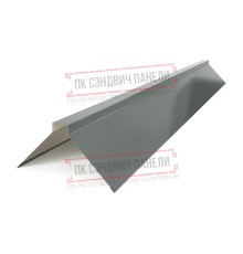 Планка конька плоского 120х120х2000 ПЭ-7005-0.45