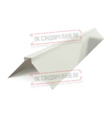 Планка конька плоского 120х120х2000 ПЭ-9002-0.45