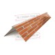 Планка конька плоского 120х120х2000 ECOSTEEL-Кирпич-0.5