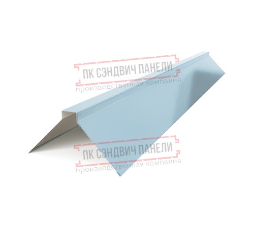 Планка конька плоского 120х120х2000 ПРМ-Met.Blue-0.5 Планка конька плоского 120х120х2000 ПРМ-Met.Blue-0.5