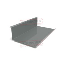 Планка примыкания нижняя 250х122х2000 ПЭ-7005-0.45