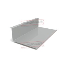 Планка примыкания нижняя 250х122х2000 ПЭ-9006-0.45
