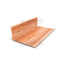 Планка примыкания нижняя 250х122х2000 ECOSTEEL_T-Кедр-0.5
