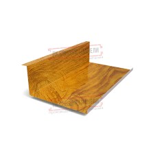 Планка примыкания нижняя 250х122х2000 ECOSTEEL_T-ЗолотойДуб-0.5