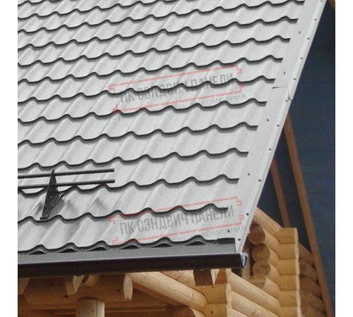 Планка торцевая 95х120х2000 ПЭ-9006-0.5