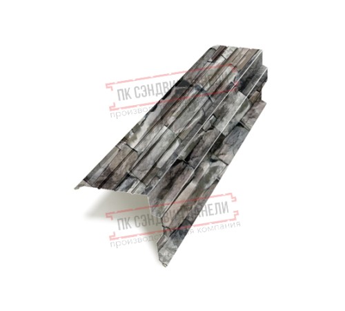 Планка торцевая 90х115х2000 ECOSTEEL-БелыйКамень-0.5 Планка торцевая 90х115х2000 ECOSTEEL-БелыйКамень-0.5
